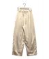 CLANE (クラネ) Satin Slacks Pants アイボリー：4500円
