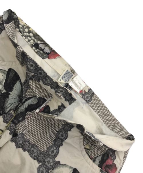 LIMI feu（リミフゥ）LIMI feu (リミフゥ) スカル花柄プリントパンツ ベージュ サイズ:XSの古着・服飾アイテム