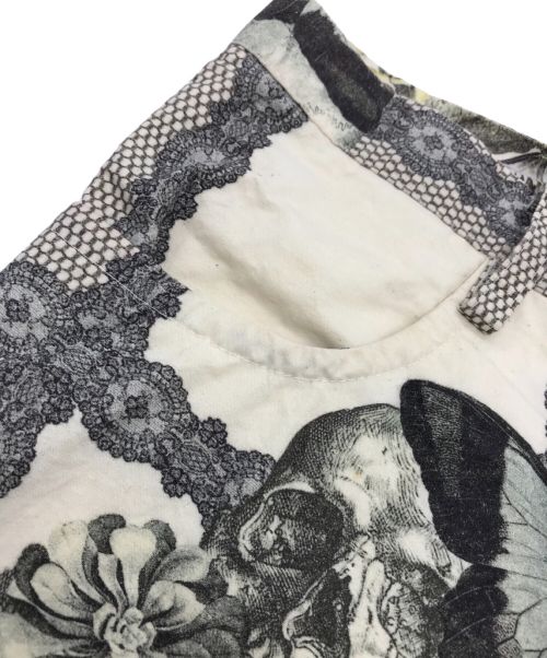 LIMI feu（リミフゥ）LIMI feu (リミフゥ) スカル花柄プリントパンツ ベージュ サイズ:XSの古着・服飾アイテム