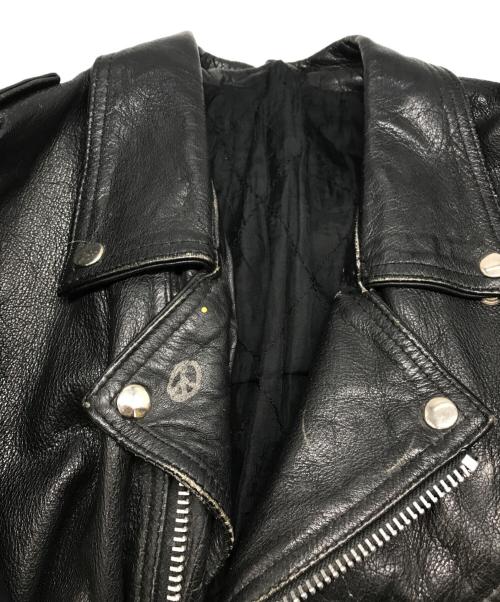 HARLEY-DAVIDSON（ハーレーダビッドソン）HARLEY-DAVIDSON (ハーレーダビッドソン) ハンドペイントライダースジャケット ブラック サイズ:XLの古着・服飾アイテム