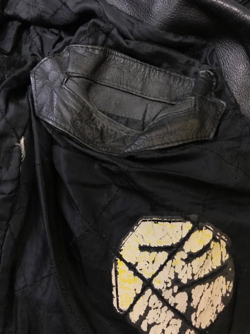 HARLEY-DAVIDSON（ハーレーダビッドソン）HARLEY-DAVIDSON (ハーレーダビッドソン) ハンドペイントライダースジャケット ブラック サイズ:XLの古着・服飾アイテム