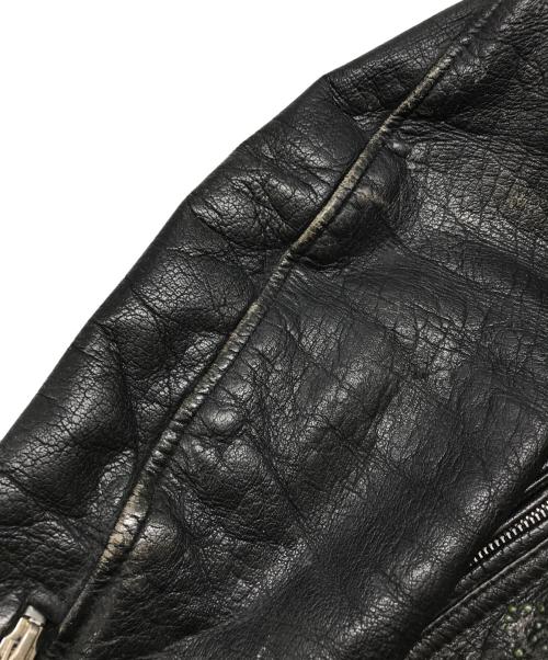 HARLEY-DAVIDSON（ハーレーダビッドソン）HARLEY-DAVIDSON (ハーレーダビッドソン) ハンドペイントライダースジャケット ブラック サイズ:XLの古着・服飾アイテム