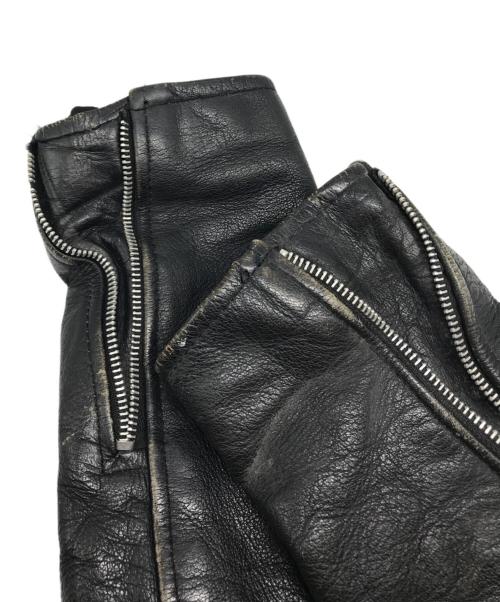 HARLEY-DAVIDSON（ハーレーダビッドソン）HARLEY-DAVIDSON (ハーレーダビッドソン) ハンドペイントライダースジャケット ブラック サイズ:XLの古着・服飾アイテム