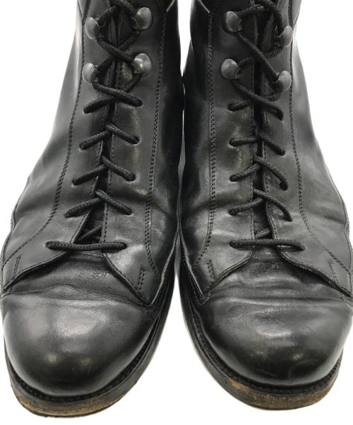 Enzo Bonafe per Le Yucca’s（エンツォボナフェ ペル レ ユッカス）Enzo Bonafe per Le Yucca’ｓ (エンツォボナフェ ペル レ ユッカス) レースアップブーツ ブラック サイズ:41の古着・服飾アイテム