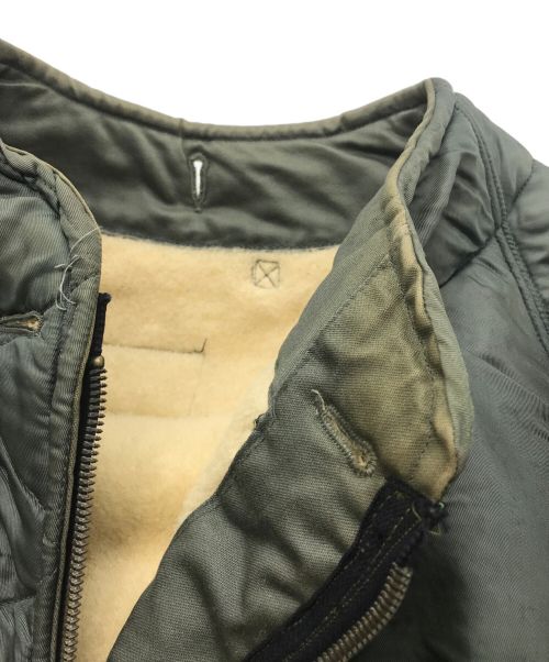 USAF（ユーエスエーエフ）USAF (ユーエスエーエフ) キャトルジャケットウールパイルライナージャケット グリーン サイズ:Lの古着・服飾アイテム