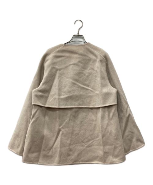 GALERIE VIE（ギャルリーヴィー）GALERIE VIE (ギャルリーヴィー) ウールダブルフェイス ショートノーカラートレンチコート ベージュ サイズ:FREEの古着・服飾アイテム
