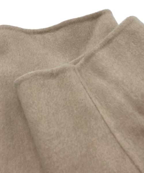 GALERIE VIE（ギャルリーヴィー）GALERIE VIE (ギャルリーヴィー) ウールダブルフェイス ショートノーカラートレンチコート ベージュ サイズ:FREEの古着・服飾アイテム