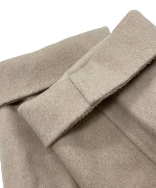 GALERIE VIE（ギャルリーヴィー）GALERIE VIE (ギャルリーヴィー) ウールダブルフェイス ショートノーカラートレンチコート ベージュ サイズ:FREEの古着・服飾アイテム