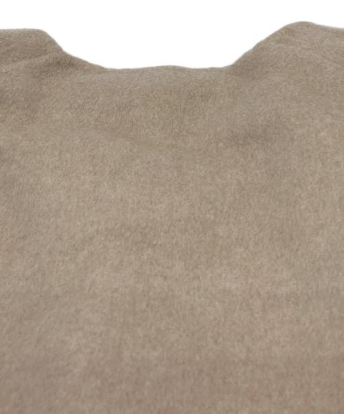 GALERIE VIE（ギャルリーヴィー）GALERIE VIE (ギャルリーヴィー) ウールダブルフェイス ショートノーカラートレンチコート ベージュ サイズ:FREEの古着・服飾アイテム