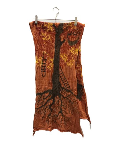 KAPITAL（キャピタル）KAPITAL (キャピタル) 縮絨ストール オレンジ サイズ:下記参照の古着・服飾アイテム