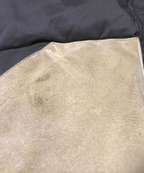 Crescent Down Works（クレセントダウンワークス）Crescent Down Works (クレセントダウンワークス) レザーポケットダウンジャケット ブラウン サイズ:Sの古着・服飾アイテム