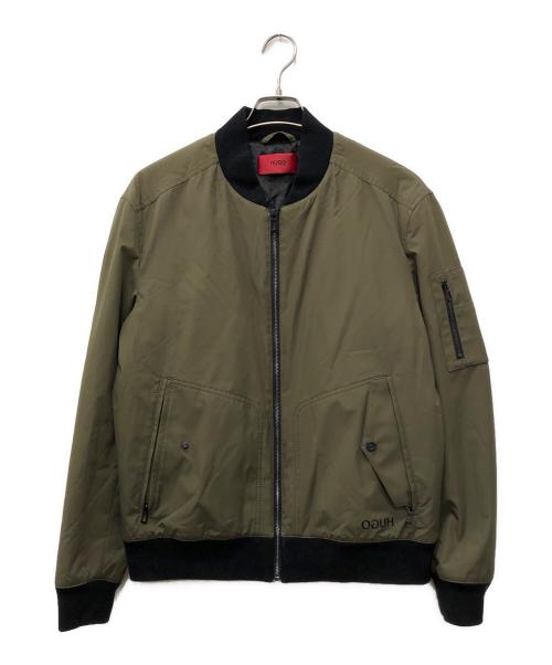 HUGO BOSS（ヒューゴ ボス）HUGO BOSS (ヒューゴ ボス) バックロゴMA1ジャケット カーキ サイズ:Mの古着・服飾アイテム