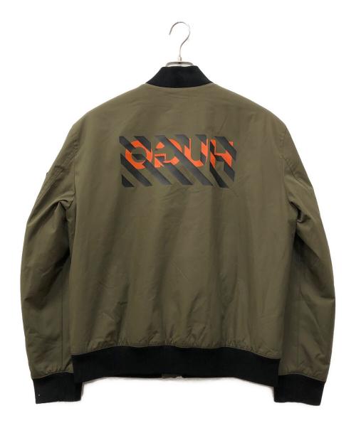 HUGO BOSS（ヒューゴ ボス）HUGO BOSS (ヒューゴ ボス) バックロゴMA1ジャケット カーキ サイズ:Mの古着・服飾アイテム