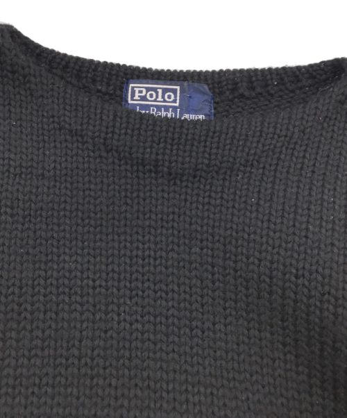 POLO RALPH LAUREN（ポロ・ラルフローレン）POLO RALPH LAUREN (ポロ・ラルフローレン) ニット ブラック サイズ:Lの古着・服飾アイテム