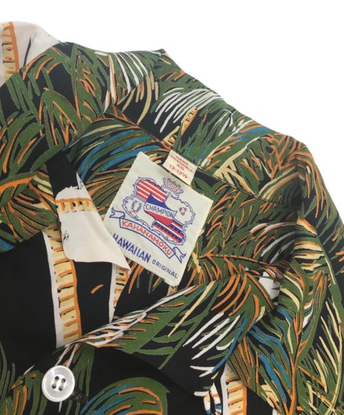 KAHANAMOKU（カハナモク）KAHANAMOKU (カハナモク) アロハシャツ ブラック サイズ:XS 未使用品の古着・服飾アイテム