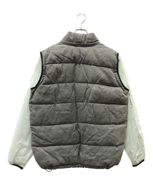 PALACE（パレス）PALACE (パレス) REACTO PUFF ZIP OFF JACKET グレー サイズ:Mの古着・服飾アイテム