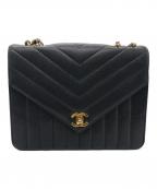 CHANELシャネル）の古着「マドモアゼル ココマーク チェーンショルダーバッグ」｜ブラック
