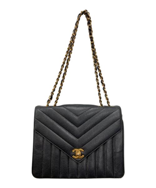 CHANEL（シャネル）CHANEL (シャネル) マドモアゼル ココマーク チェーンショルダーバッグ ブラック サイズ:下記参照の古着・服飾アイテム