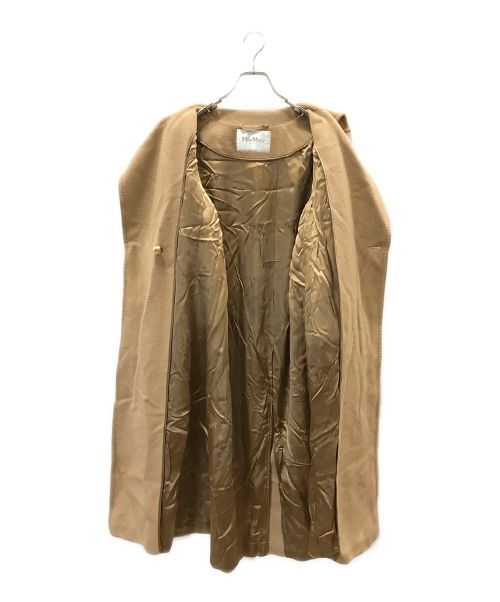 MaxMara（マックスマーラ）MaxMara (マックスマーラ) キャメルヘアダブルコート ブラウン サイズ:38の古着・服飾アイテム