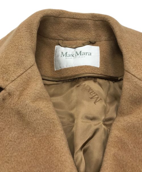 MaxMara（マックスマーラ）MaxMara (マックスマーラ) キャメルヘアダブルコート ブラウン サイズ:38の古着・服飾アイテム
