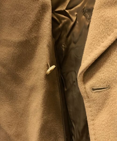 MaxMara（マックスマーラ）MaxMara (マックスマーラ) キャメルヘアダブルコート ブラウン サイズ:38の古着・服飾アイテム