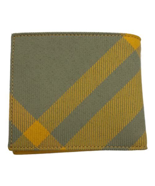 BURBERRY（バーバリー）BURBERRY (バーバリー) 2つ折り財布 イエローの古着・服飾アイテム