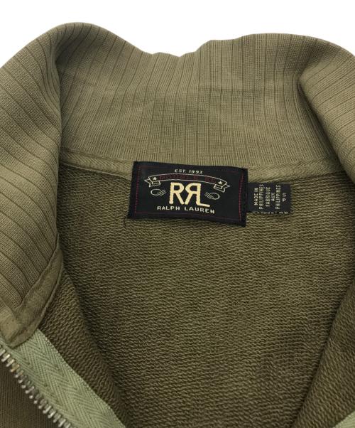 RRL（ダブルアールエル）RRL (ダブルアールエル) ハーフジップスウェット オリーブ サイズ:Sの古着・服飾アイテム