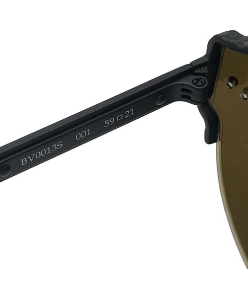 BOTTEGA VENETA（ボッテガベネタ）BOTTEGA VENETA (ボッテガベネタ) イントレチャート パイロット ラウンドサングラス ブラック サイズ:下記参照の古着・服飾アイテム