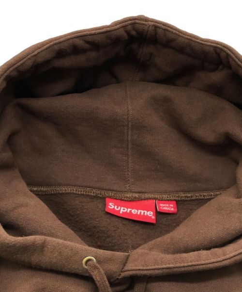 SUPREME（シュプリーム）SUPREME (シュプリーム) ツノSロゴフーディー ブラウン サイズ:XXLの古着・服飾アイテム