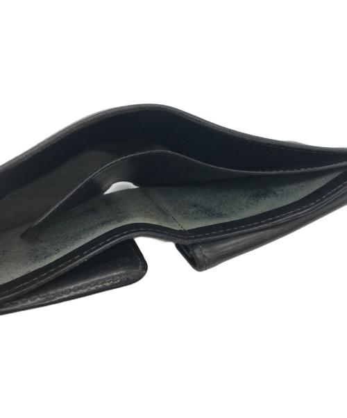 WILDSWANS（ワイルドスワンズ）WILDSWANS (ワイルドスワンズ) グラウンダー レザー2つ折り財布 ブラックの古着・服飾アイテム