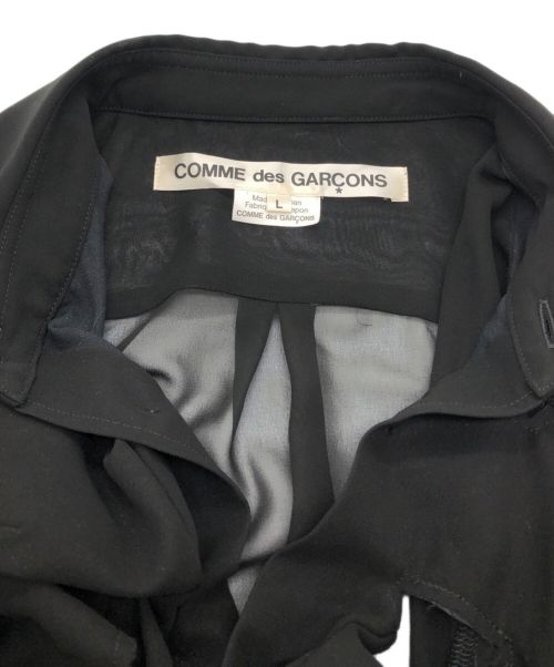 COMME des GARCONS（コムデギャルソン）COMME des GARCONS (コムデギャルソン) ブラウス ブラック サイズ:Lの古着・服飾アイテム