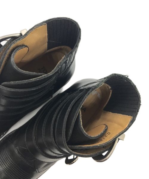 TOGA PULLA（トーガ プルラ）TOGA PULLA (トーガ プルラ) バックルストラップ ブーツ ブラック サイズ:22.5の古着・服飾アイテム