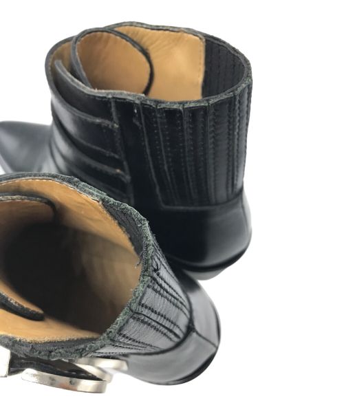 TOGA PULLA（トーガ プルラ）TOGA PULLA (トーガ プルラ) バックルストラップ ブーツ ブラック サイズ:22.5の古着・服飾アイテム