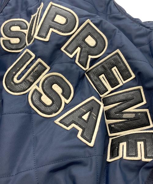 SUPREME（シュプリーム）SUPREME (シュプリーム) Quilted Nylon Tanker Jacket ネイビー サイズ:Mの古着・服飾アイテム