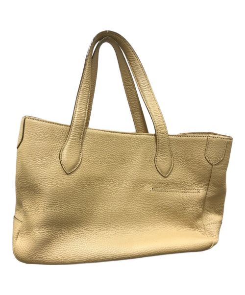 A.D.M.J.（エーディーエムジェイ）A.D.M.J. (エーディーエムジェイ) レザートートバッグ ベージュ サイズ:下記参照の古着・服飾アイテム