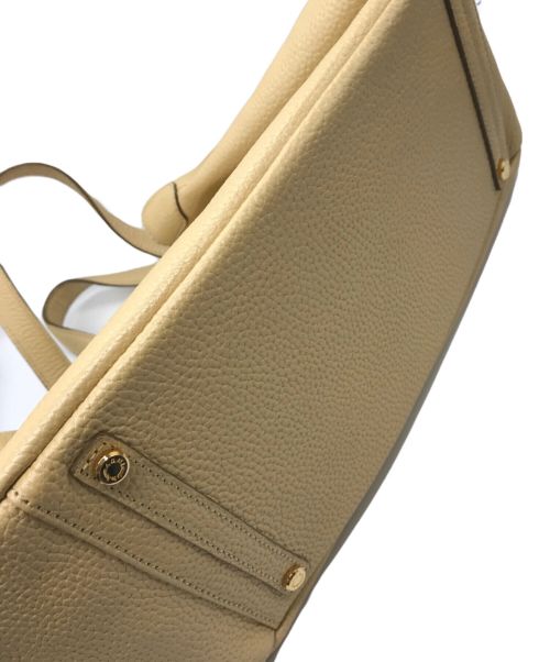 A.D.M.J.（エーディーエムジェイ）A.D.M.J. (エーディーエムジェイ) レザートートバッグ ベージュ サイズ:下記参照の古着・服飾アイテム