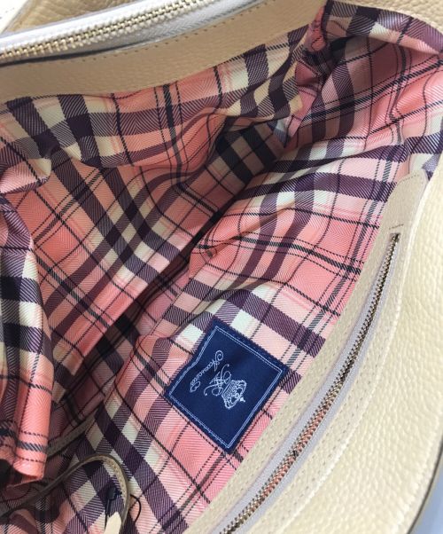 A.D.M.J.（エーディーエムジェイ）A.D.M.J. (エーディーエムジェイ) レザートートバッグ ベージュ サイズ:下記参照の古着・服飾アイテム