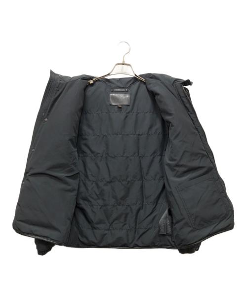 COACH（コーチ）COACH (コーチ) レザー切替ダウンジャケット ブラック サイズ:XSの古着・服飾アイテム