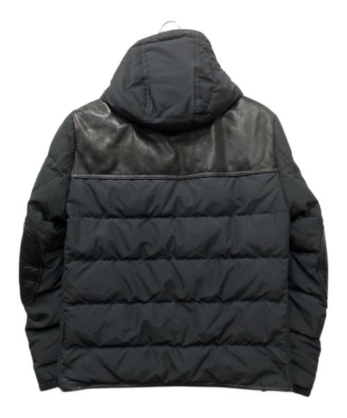 COACH（コーチ）COACH (コーチ) レザー切替ダウンジャケット ブラック サイズ:XSの古着・服飾アイテム