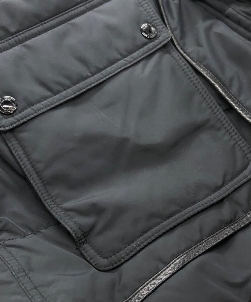 COACH（コーチ）COACH (コーチ) レザー切替ダウンジャケット ブラック サイズ:XSの古着・服飾アイテム