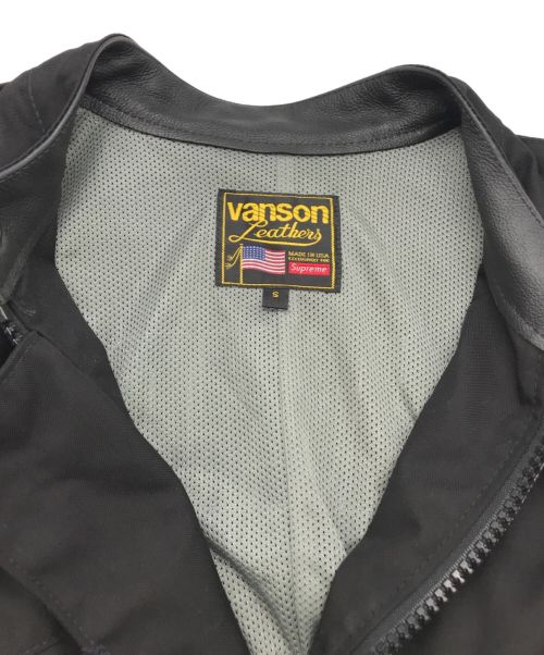 SUPREME（シュプリーム）SUPREME (シュプリーム) VANSON (バンソン) Cordura Jacket ブラック サイズ:Sの古着・服飾アイテム