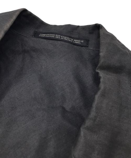 Yohji Yamamoto pour homme（ヨウジヤマモト プールオム）Yohji Yamamoto pour homme (ヨウジヤマモト プールオム) フラップポケットデザイン麻ジャケット ブラック サイズ:2の古着・服飾アイテム