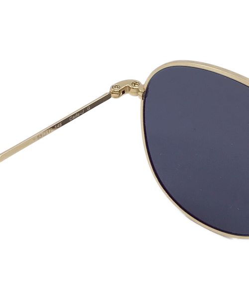 OLIVER PEOPLES（オリバーピープルズ）OLIVER PEOPLES (オリバーピープルズ) Cade-J ツーブリッジサングラス ブラック×ゴールド サイズ:53□17の古着・服飾アイテム