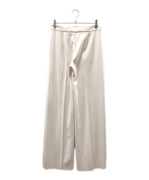 MaxMara（マックスマーラ）MaxMara (マックスマーラ) センタープレスパンツ ホワイト サイズ:L 未使用品の古着・服飾アイテム
