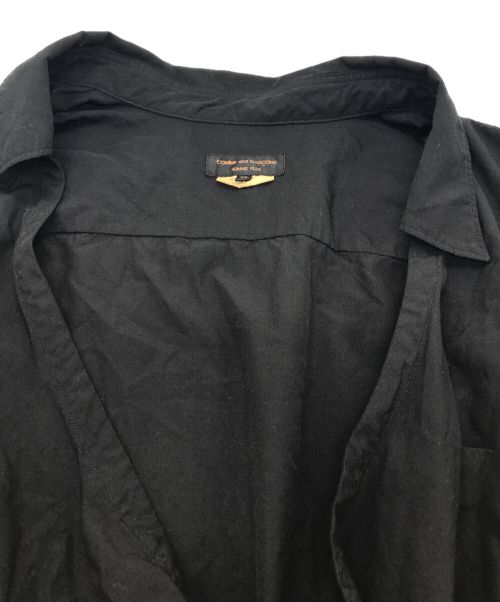 COMME des GARCONS HOMME PLUS（コムデギャルソンオムプリュス）COMME des GARCONS HOMME PLUS (コムデギャルソンオムプリュス) オーバーサイズ プルオーバー シャツ ブラック サイズ:XSの古着・服飾アイテム