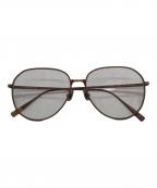 BLANCブラン）の古着「クリアレンズサングラス」｜ブラウン