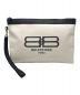 BALENCIAGA（バレンシアガ）の古着「クラッチバッグ」｜アイボリー×ブラック
