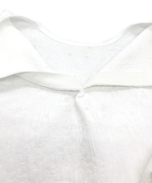 St.cecilia（セントセシリア）St.cecilia (セントセシリア) クラゲブラウス ホワイト サイズ:38の古着・服飾アイテム