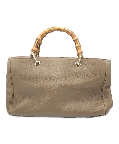 GUCCI（グッチ）GUCCI (グッチ) バンブーショッパーミディアムトート ブラウン サイズ:下記参照の古着・服飾アイテム