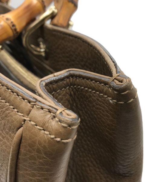 GUCCI（グッチ）GUCCI (グッチ) バンブーショッパーミディアムトート ブラウン サイズ:下記参照の古着・服飾アイテム